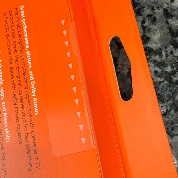 Amazon Fire TV Stick - Orange and Black New Factory Sealed - Picture 3 of 8